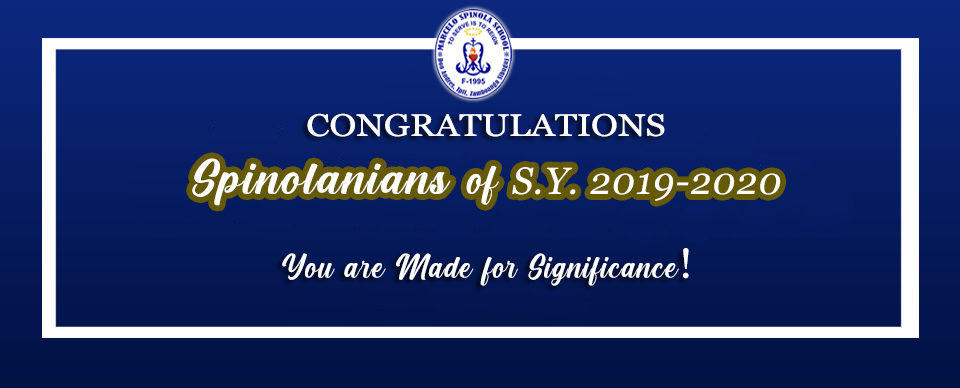 Academic Excellence Awardees of S.Y. 2019-2020